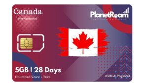 5GB | 28 Days | Canada SIM