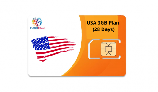 USA SIM Card 28 Days 3GB Unlimited