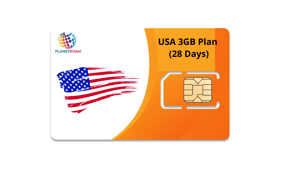 USA SIM Card 28 Days 3GB Unlimited Rs. 2399 International SIM