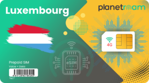 Luxembourg Tourist SIM Card – International SIM with 4G Data and Roaming